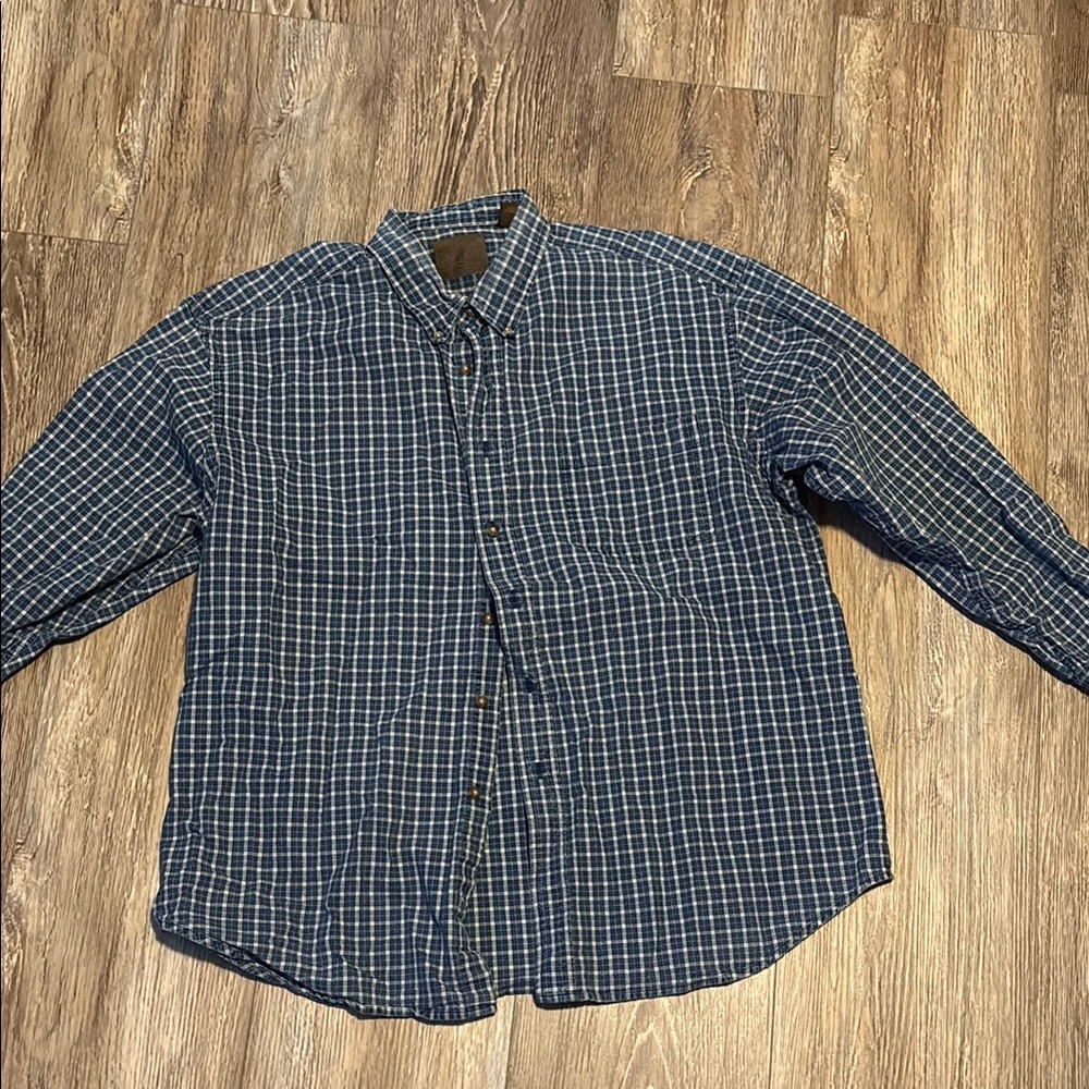 Men's Blue Checkered Shirt